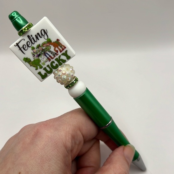 Feeling Lucky Toy Story Rhinestone Silicone and Acrylic Beaded Pen - Picture 6 of 7